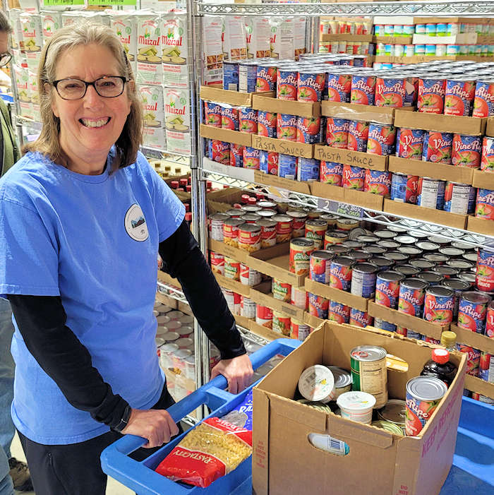Get groceries at Food Pantry
