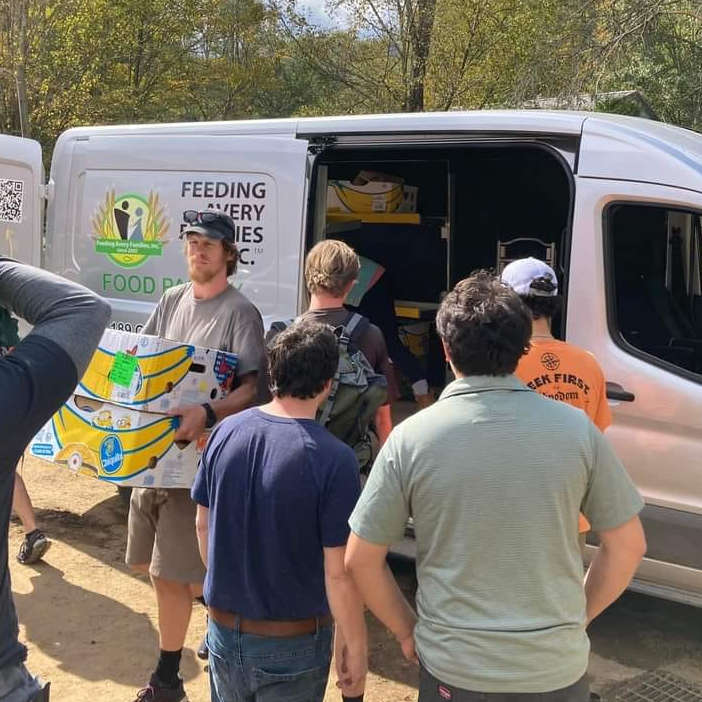 Mobile Food Pantry Distribution in Avery County NC
